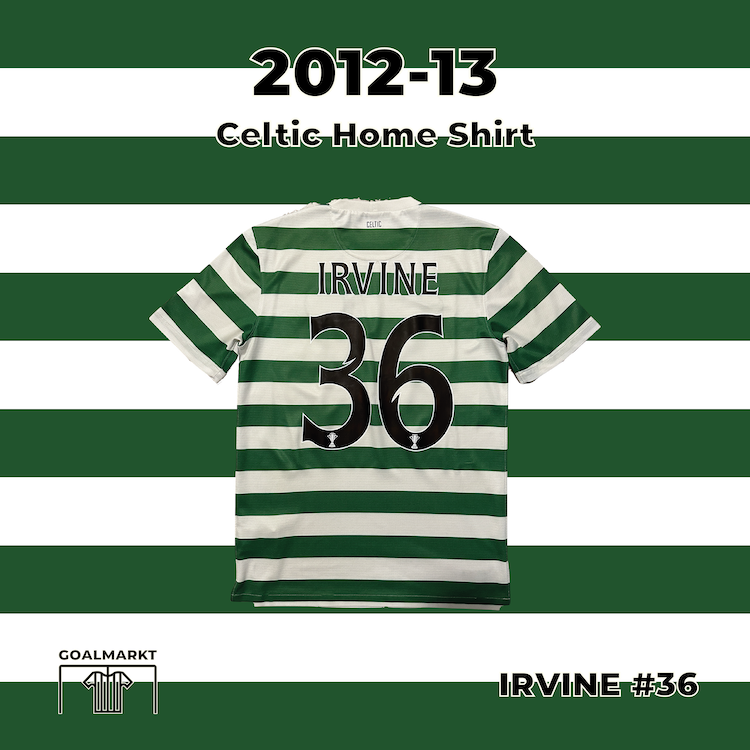 2012-13 Celtic Home Shirt Irvine #36 S
