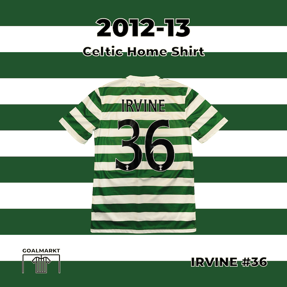 2012-13 Celtic Home Shirt Irvine #36 S