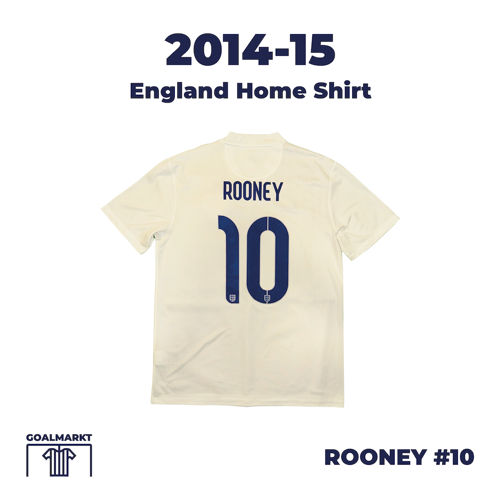 2014-15 England Home Shirt Rooney #10 L