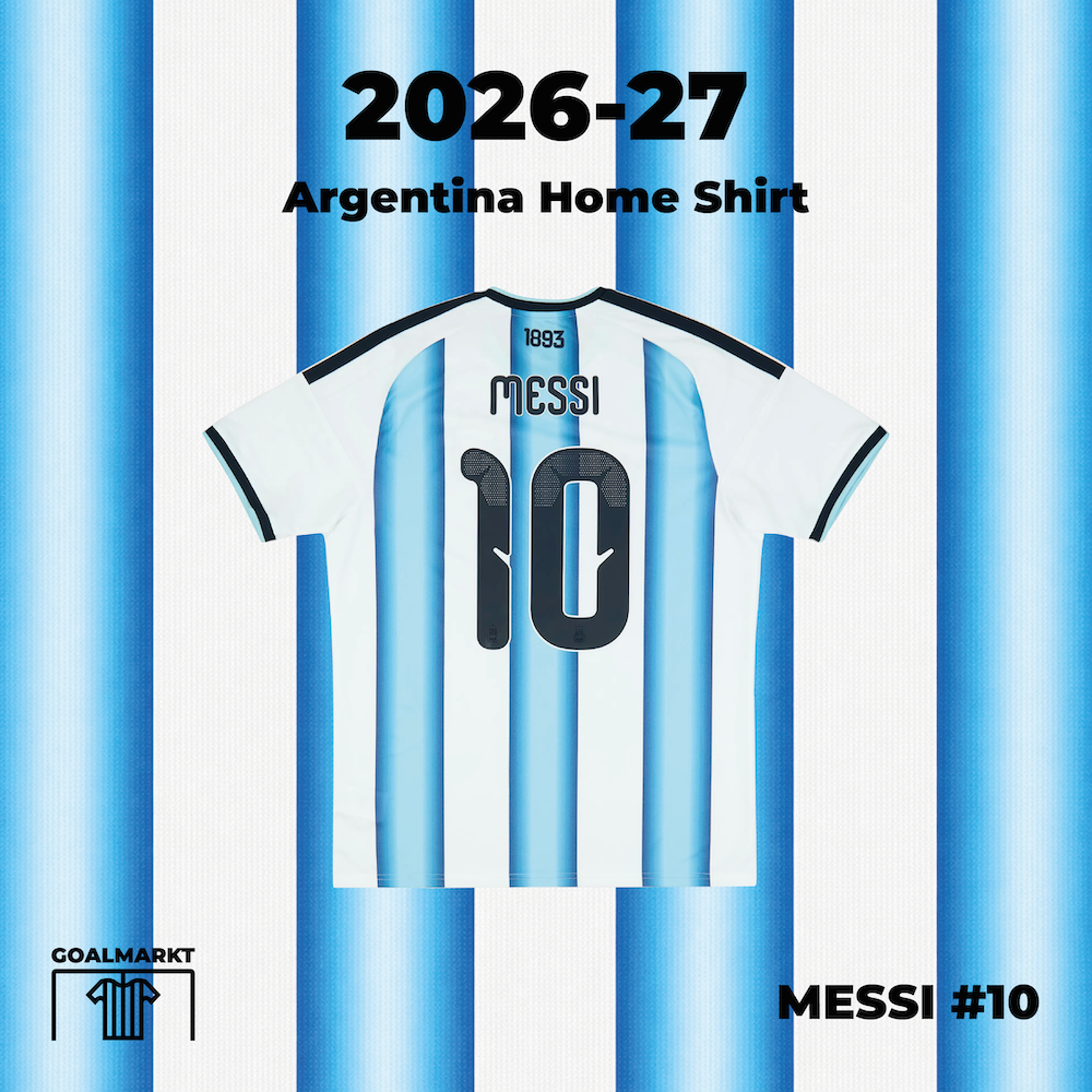 2026-27 Argentina Home Shirt Messi #10