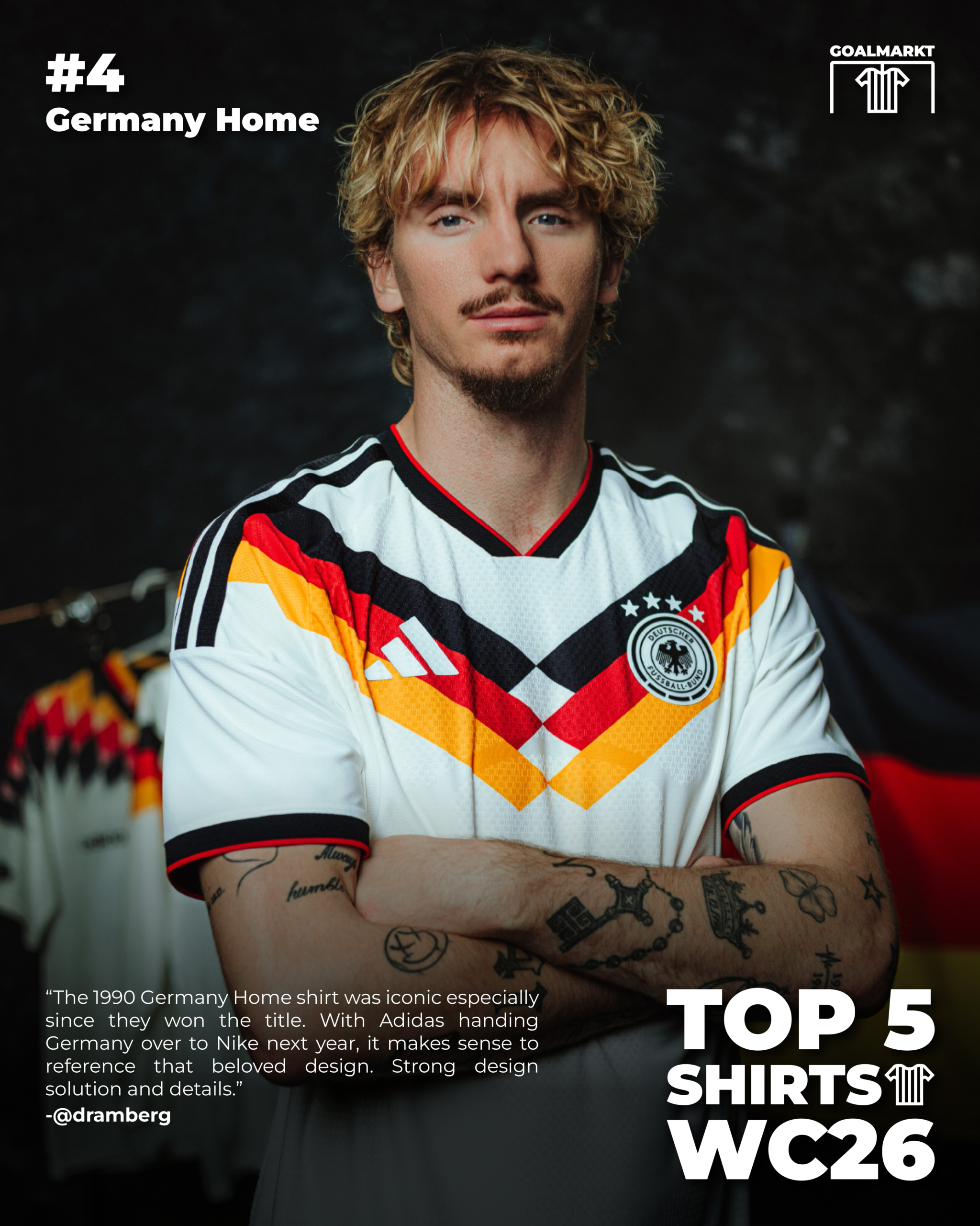 Germany Home Adidas WC26 - Top 5 Shirts by @dramberg