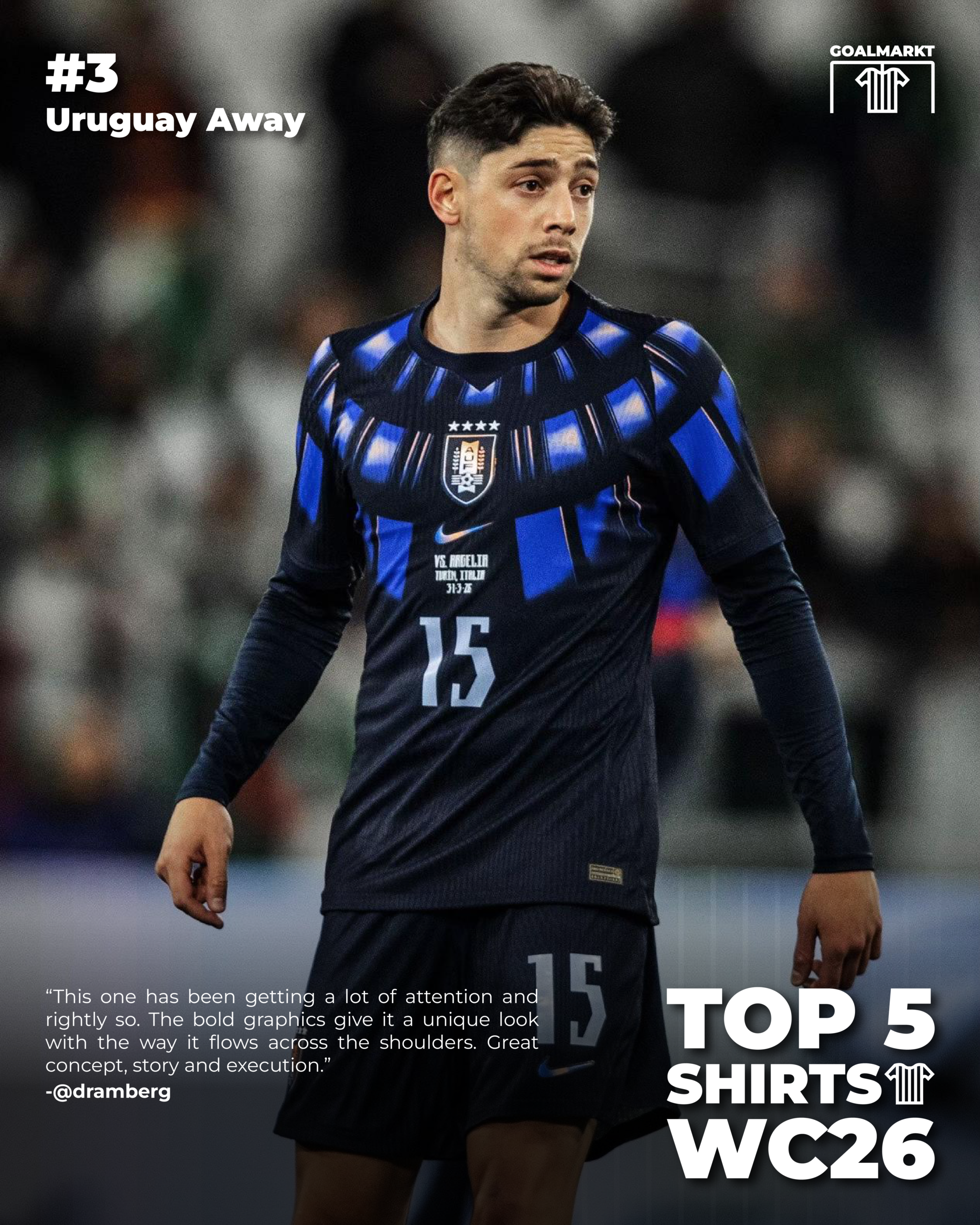 Uruguay Away Nike WC26 - Top 5 Shirts by @dramberg
