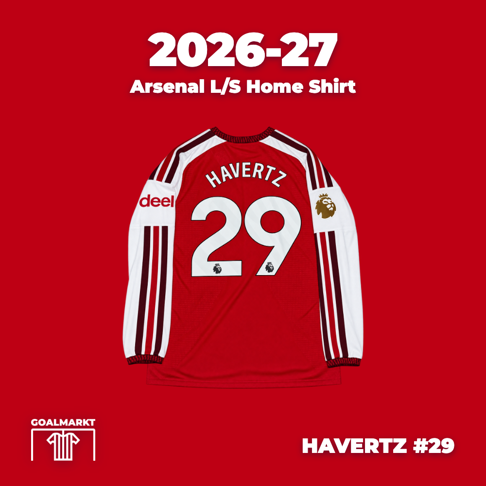 2026-27 Arsenal Player Issue L/S Home Shirt Havertz #29 L