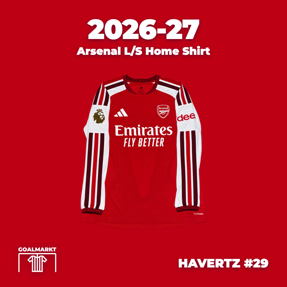 2026-27 Arsenal Player Issue L/S Home Shirt Havertz #29 L